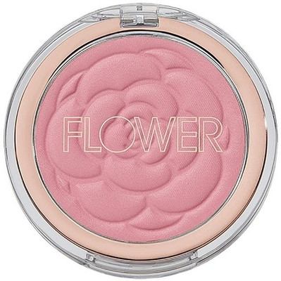 HUZURLU New Powder Blush Shimmering Finish blusher for lightwet glow(PINK)