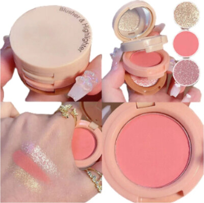 Classyhuda Waterproof HD 3 In 1 Baked Color Blusher, Highlighter, Eyeshadow Palette. Highlighter(Multicolor)