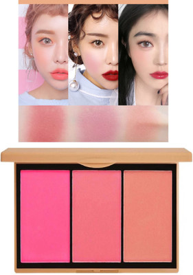 LILLYAMOR 3 in 1 Cheek Touch Blusher Palette Pack Of 1(Multicolor)