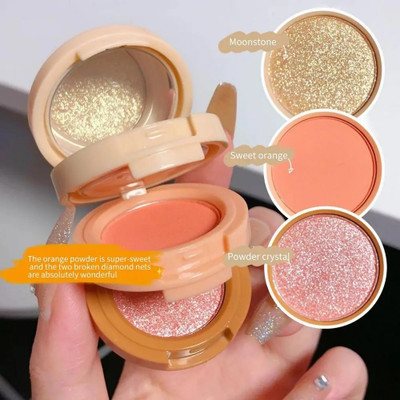 SEUNG 3 In 1 Highlighter & Blusher travel friendly mini face(MULTICOLOR)