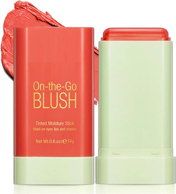 GABBU Multi-Use Makeup Blush Stick,Solid Moisturizer Stick(peach)
