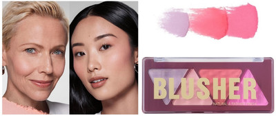 nn A blusher plette for all skin tones 4 diffrent shades | matte finish.(Multicolor)