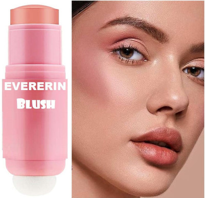 EVERERIN Best Waterproof Long-Wearing Multi Use Blush Stick(Soft Peach)