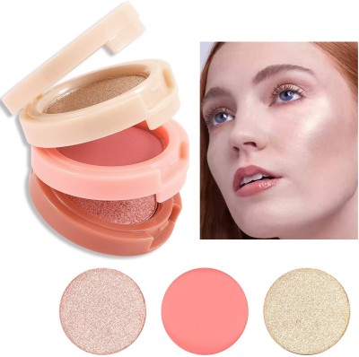 NADJA Blush and Highlighter Palette for a Natural Flush(MULTI COLOR)