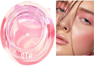 JANOST Magic Glossy Blush for Cheek,Cream Blusher Pack Of 1(PINK)