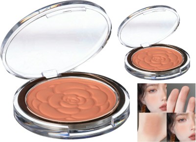 CATERINACHIARA Powder BlushSkin Tone Enhancing, Soft Satin Finish(Peach)