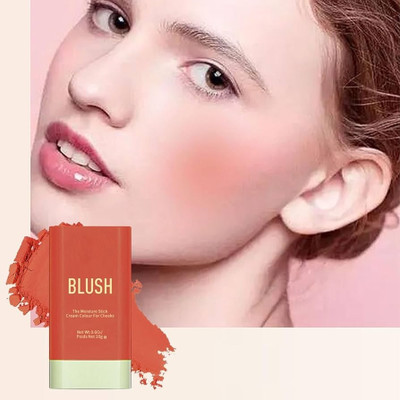 tanvi27 Multi use Blushers for Cheeks Make Up, Waterproof Lightweight Blush Stick(Peachy Orange)