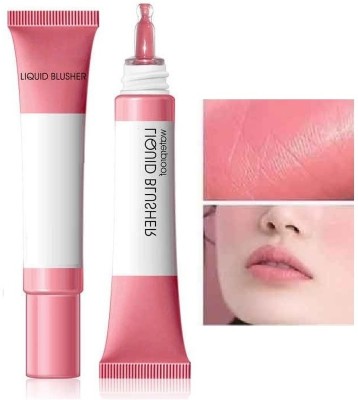 Emijun Pink Matte Liquid Cream Blush Makeup Lightweight Velvet Mousse Texture(pink)