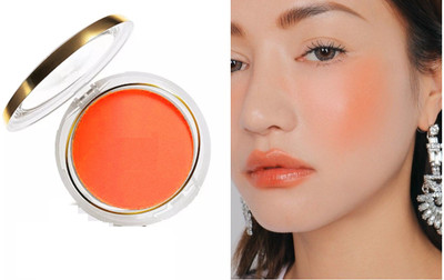 AFARAXIA Lightweight, silky texture | Highly-buildable and blendable blusher(orange)