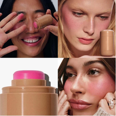 WOONGMI Matte Cheek Blush Seamless Texture & Perfect Coverage For Womens(Pink)