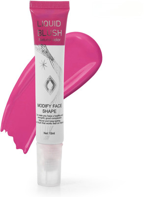 HSQ Soft Matte Liquid Blush – Natural Color for Face Contour & Shape (15ml)(Multicolour)