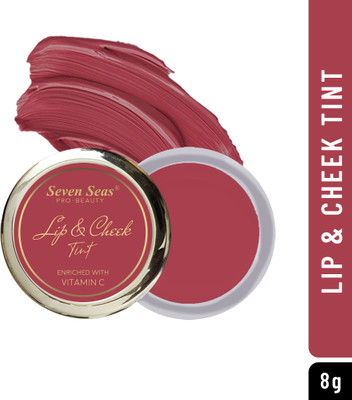 Seven Seas Lips & Cheek Tint With Enriched With Vitamin C Tint With Brush(Hippie Pink)