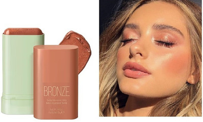 GABBU Multi-Use Makeup Blusher Stick for Eyes, Lips & Cheeks Chocolate color.(Chocolate brown)