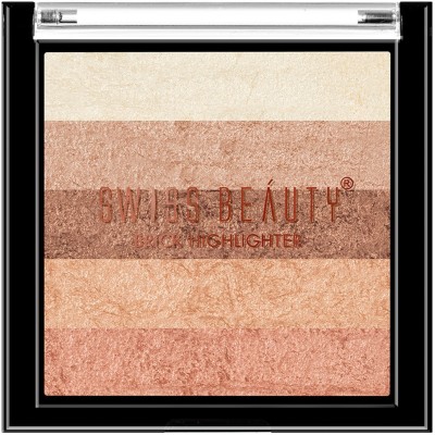 SWISS BEAUTY Blusher Brick Highlighter, Face Makeup, Multicolor-04 ,7 gm(Multicolor-04)