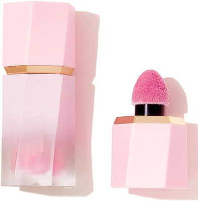 AFARAXIA Dual Use Sponge Applicator For Lips And Cheeks Blush For Cheeks Blusher Cream 01(Baby pink)