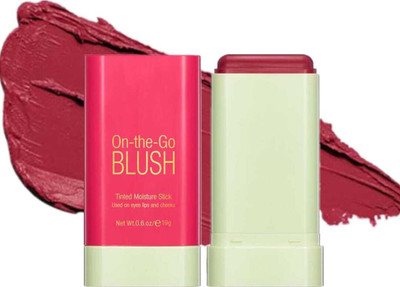 luminours PIXI Cream Blush Stick - Multi-Use Makeup Stick for Cheeks(Hot Red)