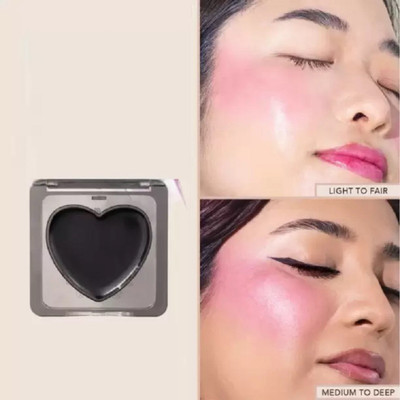 EVERERIN Temperature Change Pink Cream Blusher Magic Long Lasting Waterproof(BLACK)