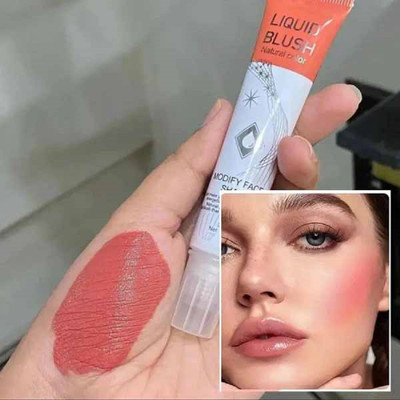WOONGMI Natural Color Blush,Breathable Feel,Water-Based Liquid Blush(Georgia Peach)