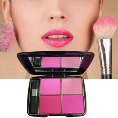 JANOST Super 4 in 1 Blusher Palette, Long Stay , Waterprooof(MULTICOLOR)