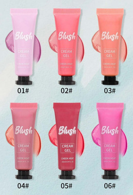 MYEONG Luminous Multi Shade Blush Cream Gel 6 Pcs Set(Multicolor)