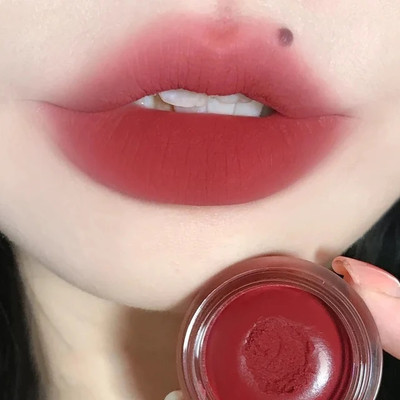 GABBU Mousse Matte Velvet Glaze lip and cheek mud lipstick(Red Rose, 8 g)