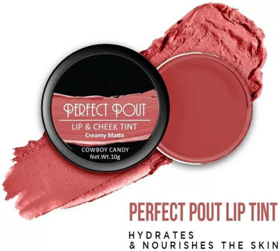 Yuency Lip and Cheek Tint With Creamy Candy Matte Finish(CREAM BROWN)