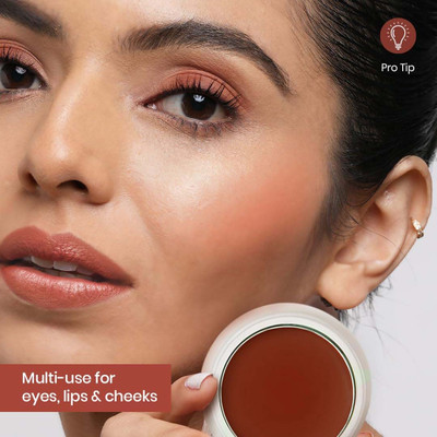 tanvi27 Multipurpose & Highly Pigmented Lip and Cheek Tined Creamy Blusher(Caramel)