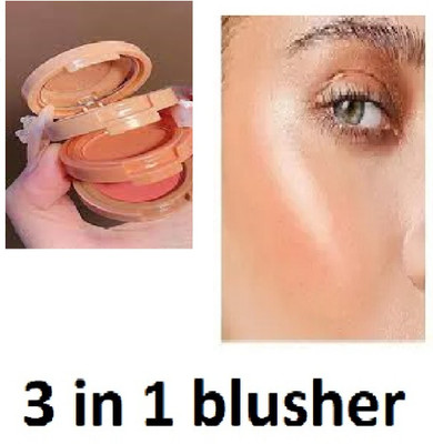 Lui Pui multi color 3 in 1 blush long lasting pack of 1(multicolor)