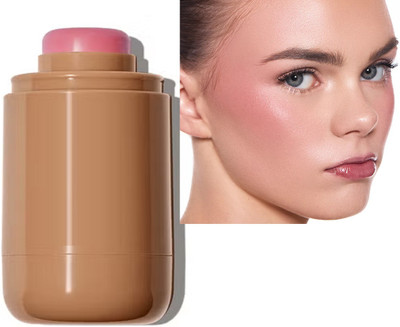 AFARAXIA Lightweight Multi-Stick for Face Eyes & Lip Longlasting 3in1 Multi-Use Blusher(pink)