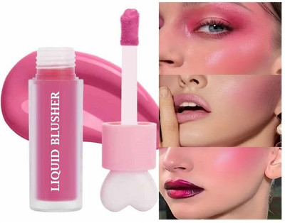 luzimaisa Waterproof Liquid Cheek Blush Sponge Stick Multi-purpose(Natural Blush)