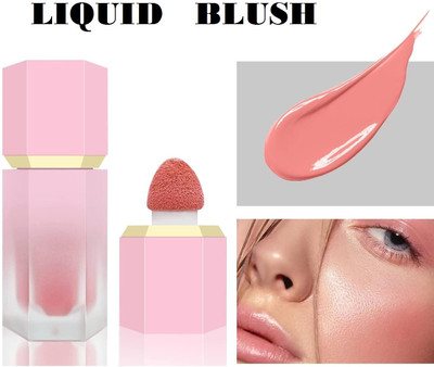 Vyomiris High-Pigmented Natural Liquid Blush for Cheeks(WARM RED)