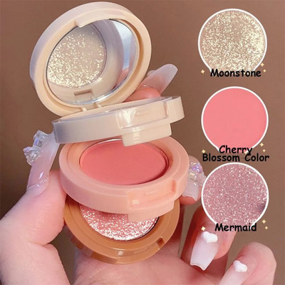 SEUNG Lightweight 3 In 1 Highlighter & Blusher travel friendly mini face(MULTICOLOR)
