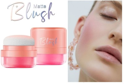 Jiwoo long lasting makup blusher for long stay and waterproof(sunsunshine pink)