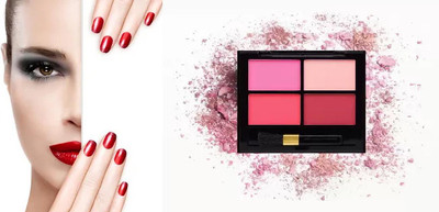 KAIASHA 4 Color Blusher Palette Pressed Powder Blush (MULTI COLOR) pack of - 1(multicolor)