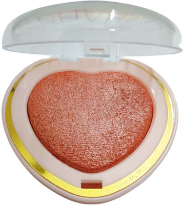 WECHARMERZ Matte & Shimmer Pressed Baked Orange Blusher Palette(Shade-04)