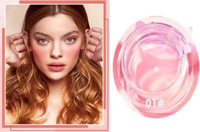 LILLYAMOR Jelly Blush Stick Multi-Use Lip Stain Tint and Cheek(PINK)