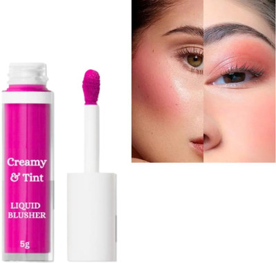 RED4 Matte finish. Pink liquid blusher pack of 1(Black)