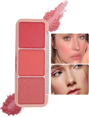 DARYUE Cheeks 3 color matte blusher palette + face make up blusher palette(multi color)