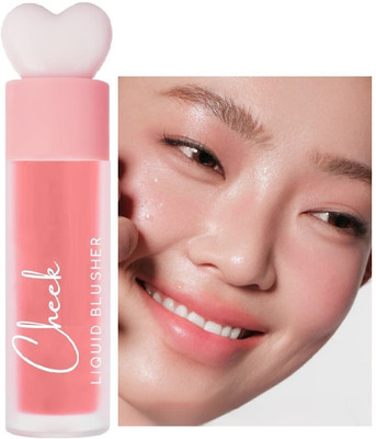Arcanuy Matte Peach blusher makeup look(Peach Pink)