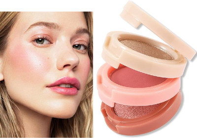 ADJD All In 1 Makeup Kit - Highlighter, Blusher, Eye shadow With Mirror(MULTICOLOR)