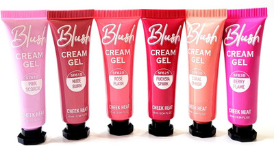 GFSU Blush Cream Gel 6 Pcs Set Soft Natural Looking Matte Finish Long Lasting(MULTI)