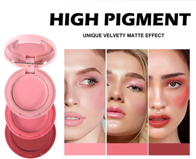 REIMICHI 3-In-1 Lip & Cheek Tint - Seamless Finish, Smooth & Blendable(MULTICOLOR)