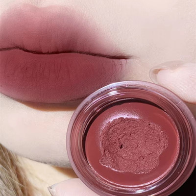 DARYUE Creamy Matte Lip & Cheek Tint Cinnamon Blush For All Skin Type Lip Stain(dark pink)
