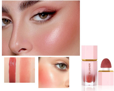 THTC Matte Finish Liquid Blush Waterproof Blusher(Peach)