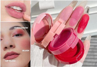 tanvi27 3 In 1 Lip & Cheek Cream Tint(Multi Color)
