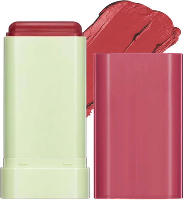 tanvi27 Makeup Blush Stick Solid Shadow Lips Cheek Blusher Multi-Use(Light Brown)
