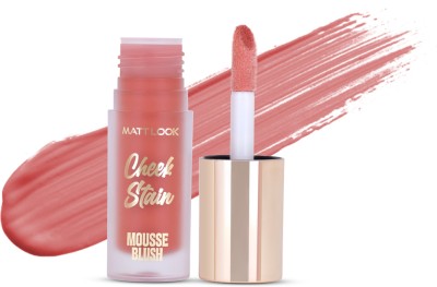 MATTLOOK Cheek Stain Mousse Blush, Vitamin E Long lasting formula Natural Radiant finish(06 Hottie)