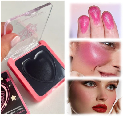 GABBU Black Crystal Blush Multi Balm Magic Temperature Change Blusher(Pink)
