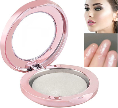 DARVING Best white shimmer shine baked blush or highlighter.(WHITE)