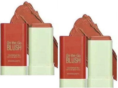AFARAXIA Use Multi-Use Makeup Blush Stick,Cream Blush Stick(Brown)